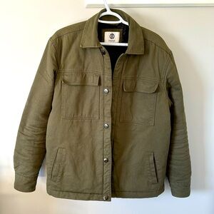 Men’s Nordam trucker style, green, lined jacket 

Medium size